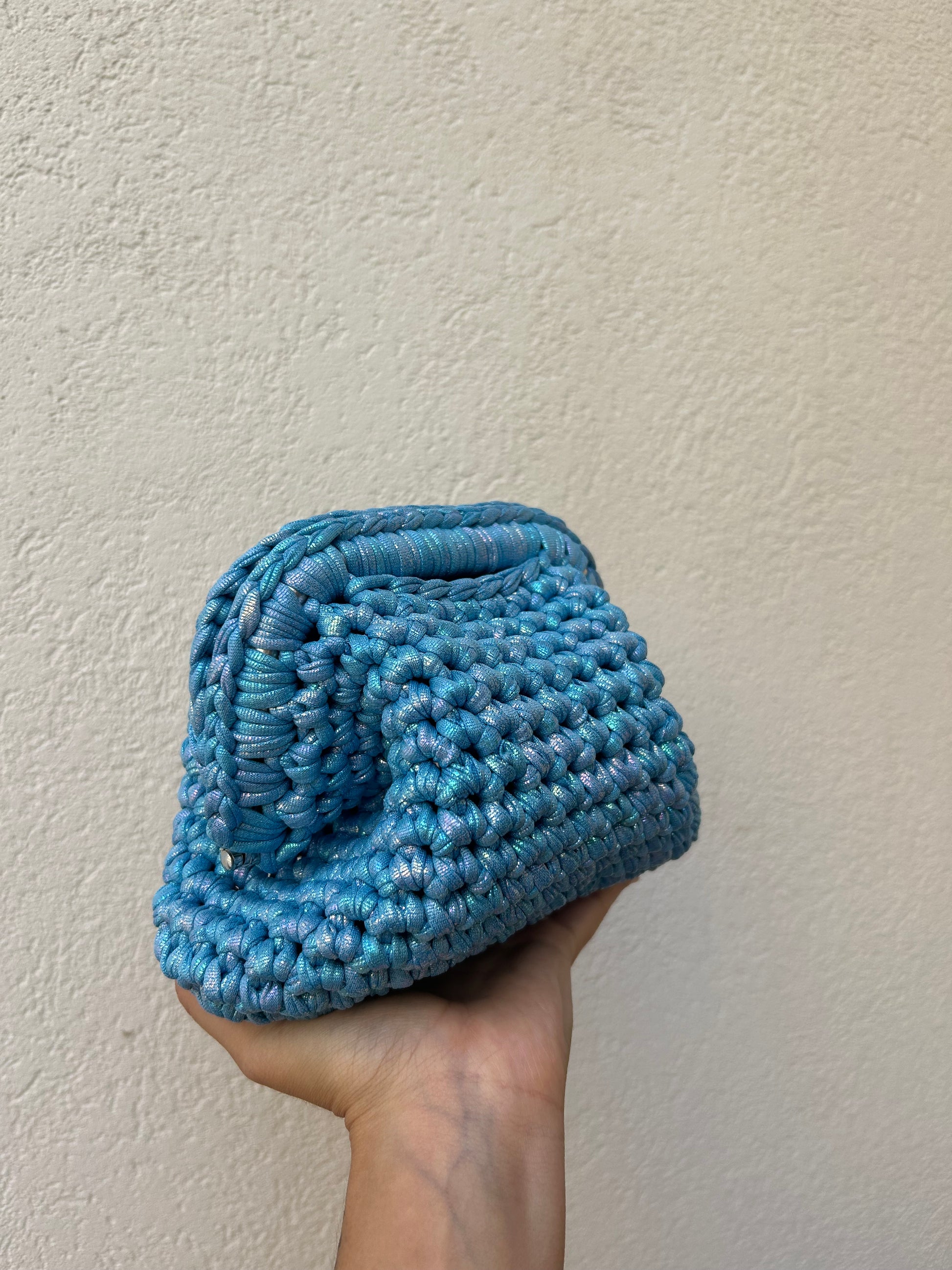 Azzurro metal - clutch