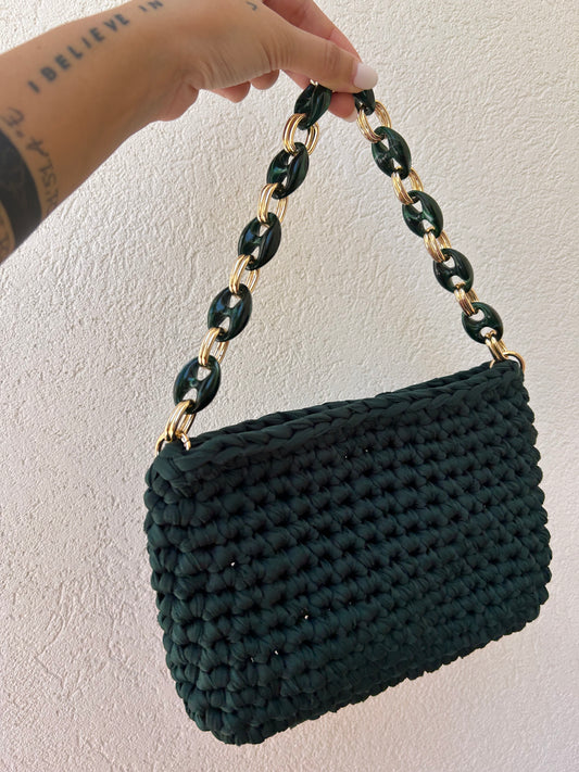 Borsetta a mano - manico verde