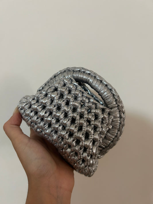 Argento - clutch versione gioiello