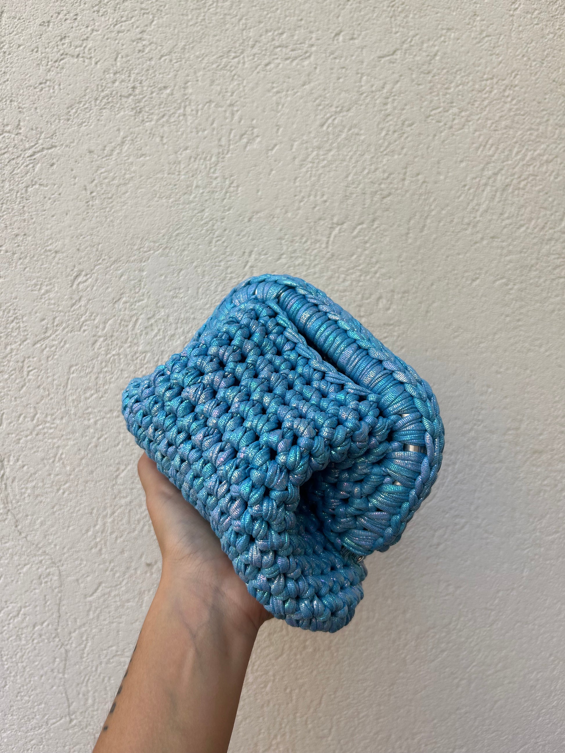 Azzurro metal - clutch