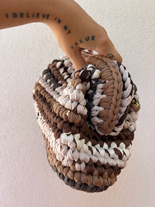 Marrone mix - clutch versione big