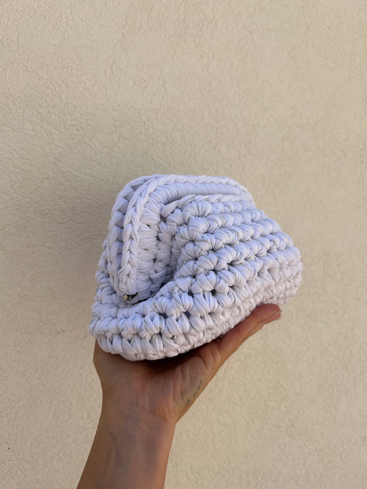 BIANCO E ARGENTO - clutch