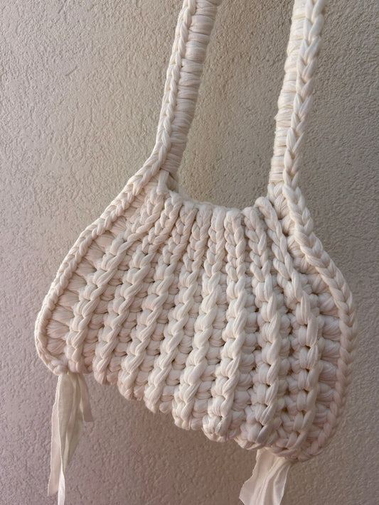 Borsetta a spalla - bianco latte