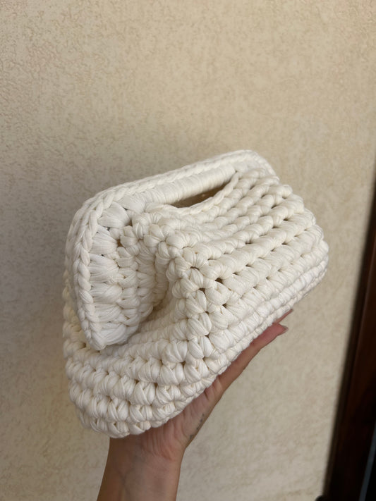 Bianco latte - clutch versione big