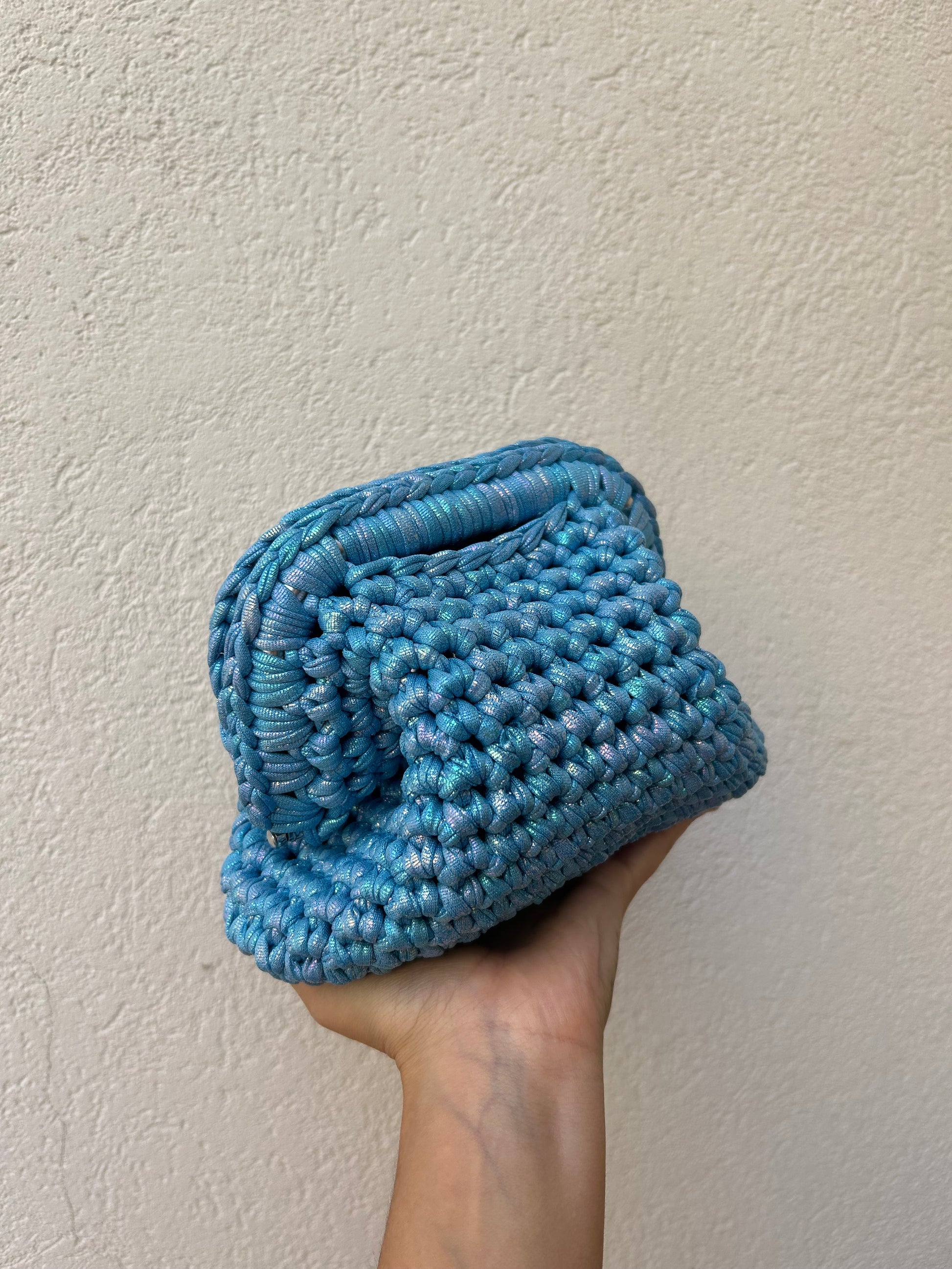 Azzurro metal - clutch