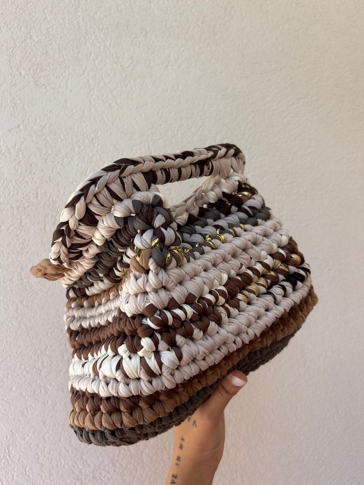 Marrone mix - clutch versione big