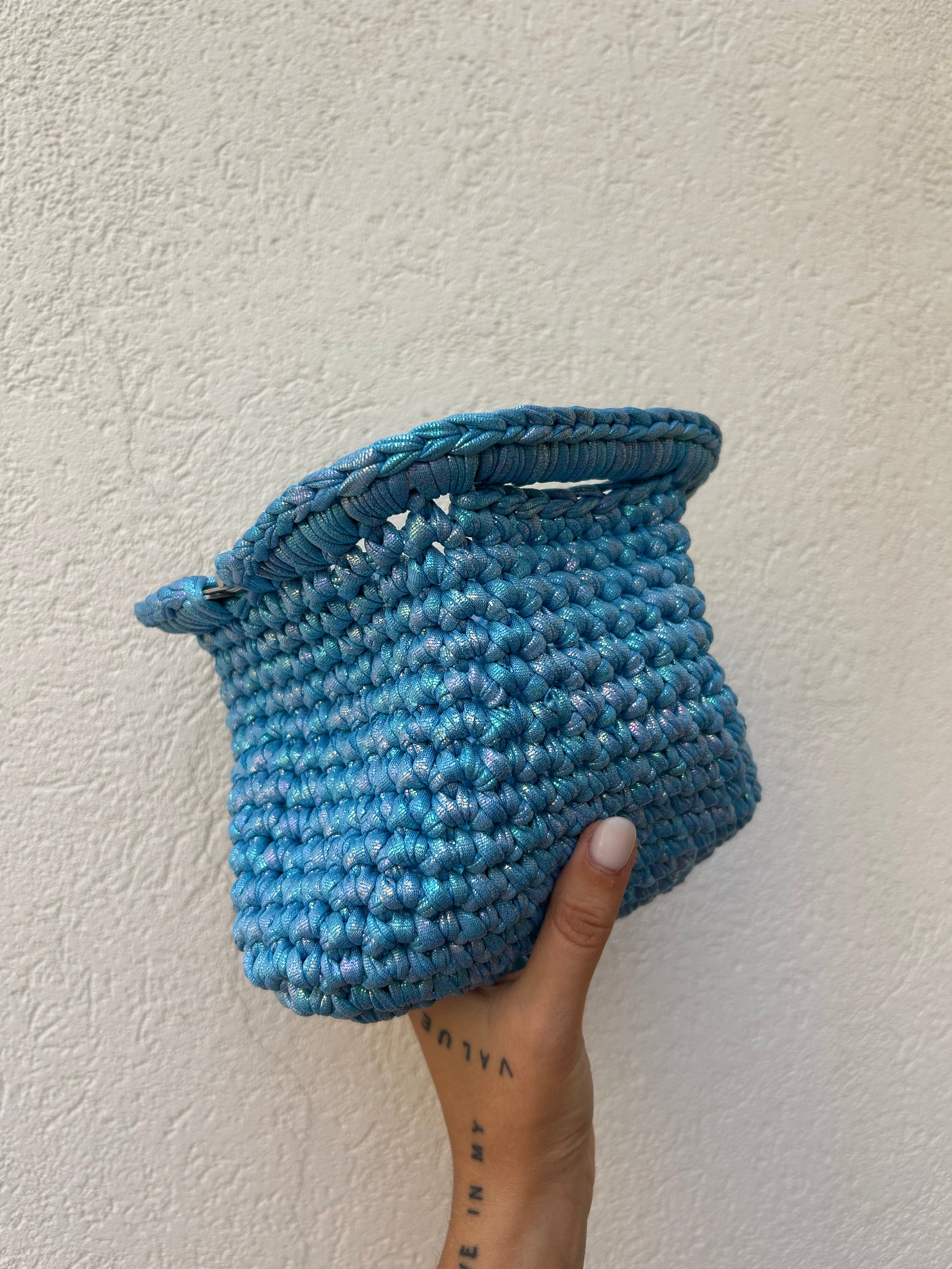 Azzurro metal - clutch