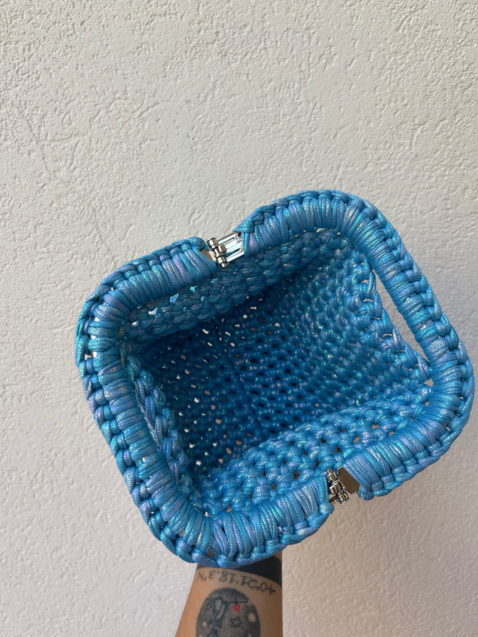 Azzurro metal - clutch
