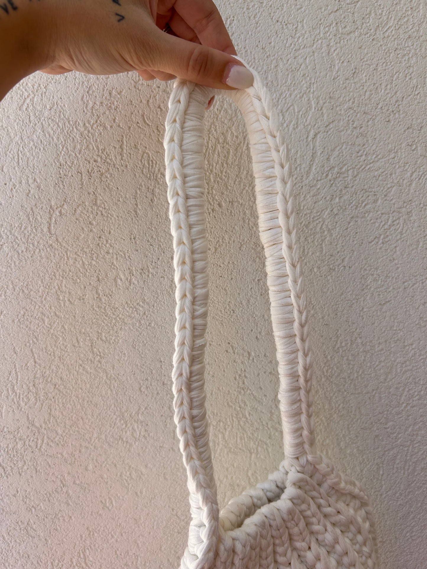 Borsetta a spalla - bianco latte