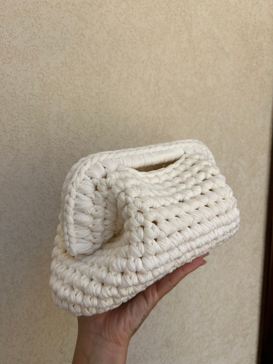 Bianco latte - clutch versione big
