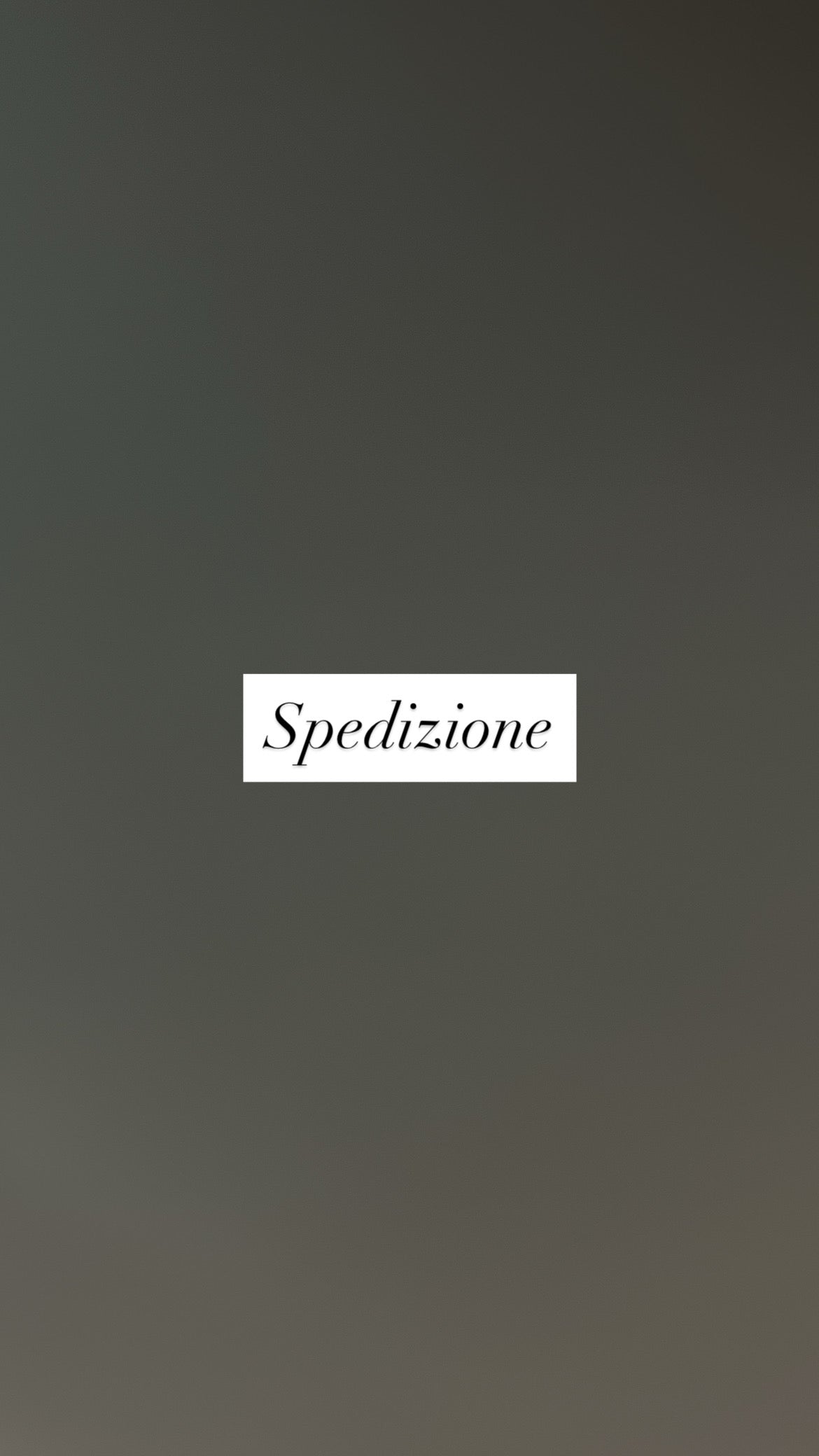 Spedizione