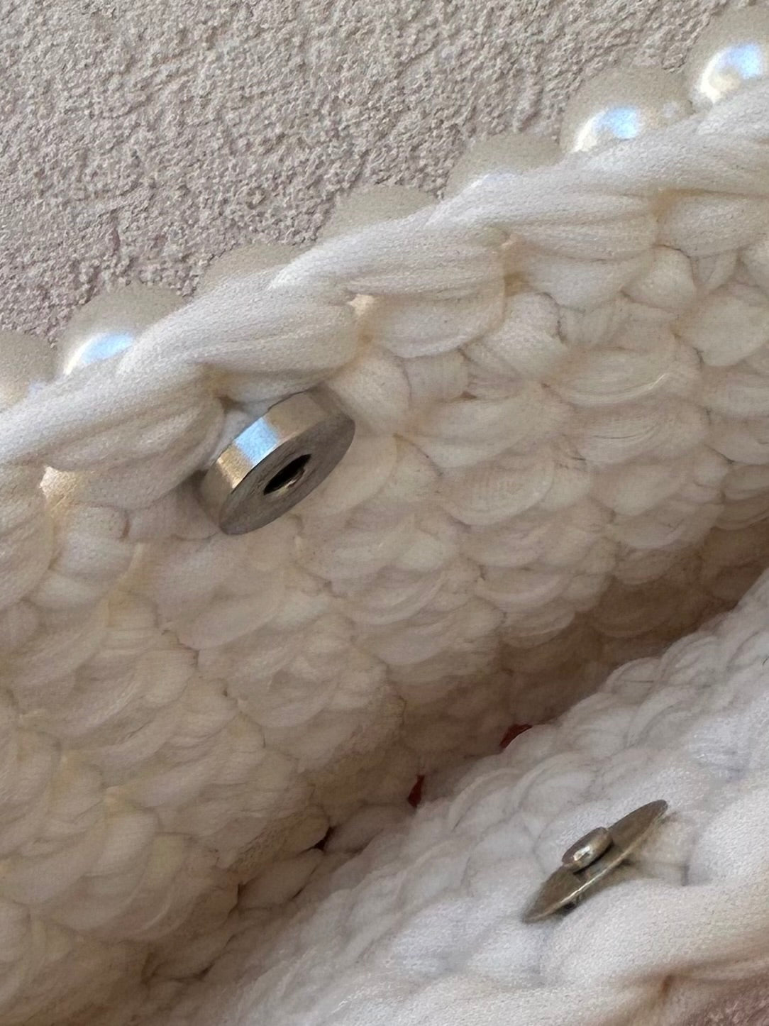 Borsetta a mano, manico di perle