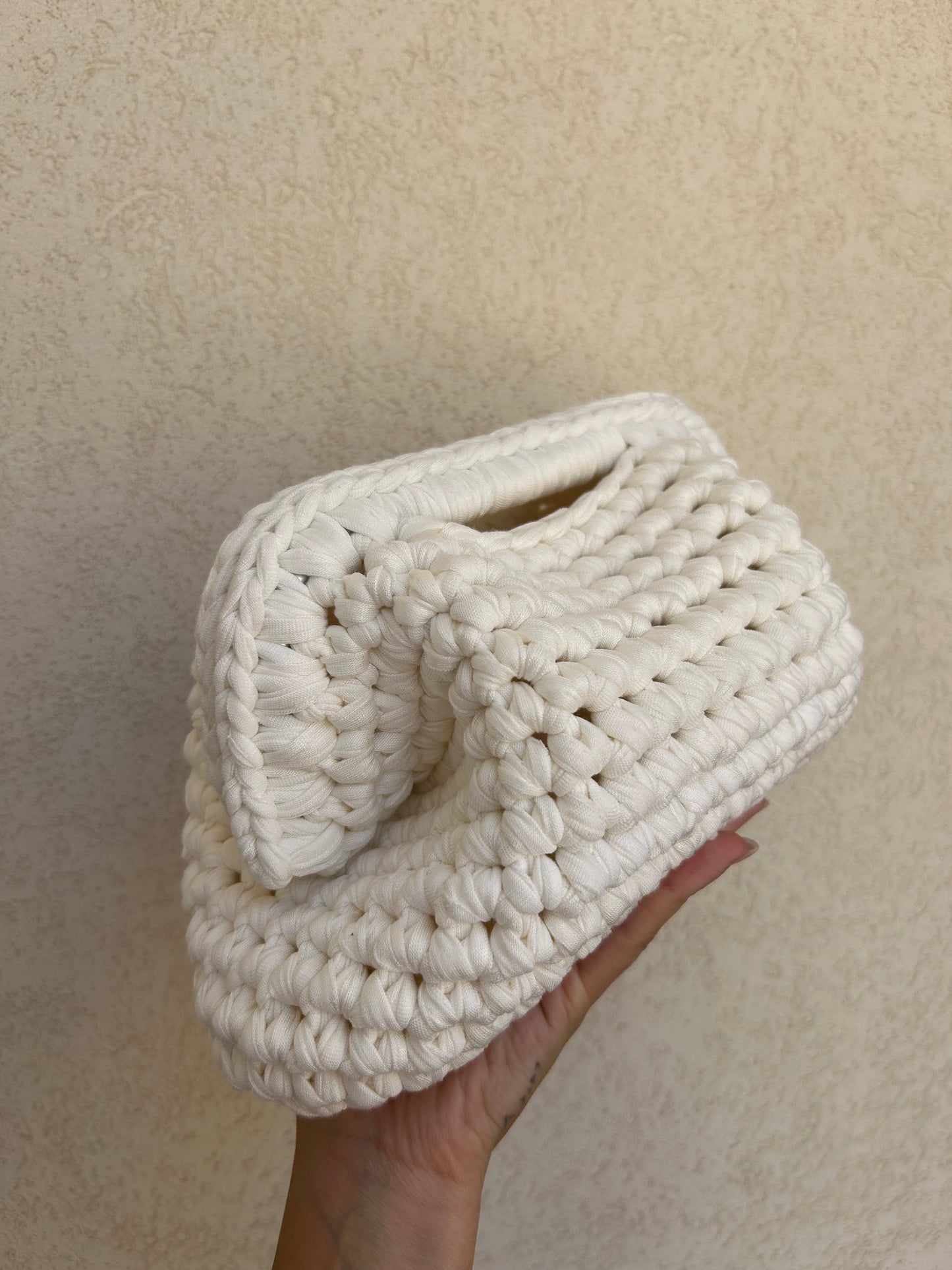Bianco latte - clutch versione big