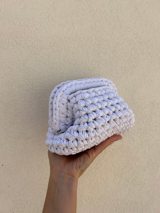 BIANCO E ARGENTO - clutch